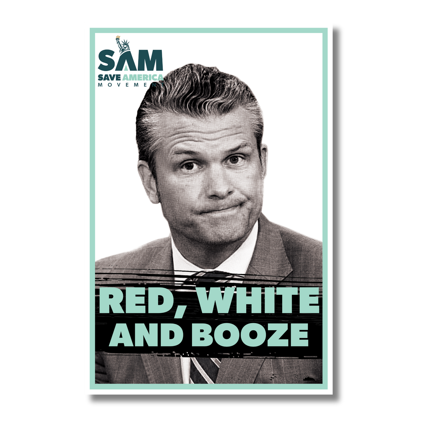 Red, White and Booze Poster