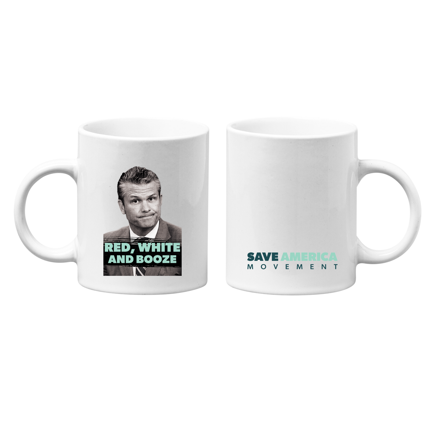 Red, White and Booze Mug